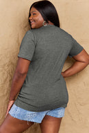 Camiseta de algodón con estampado BOO SQUAD de tamaño completo de Simply Love