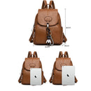 Soft PU Vintage Backpack - AM APPAREL