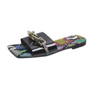Women's Clear Slippers W/ Chain Details - AM APPAREL
