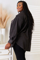 Veste boutonnée pleine taille Heimish Cozy Girl