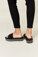 Sandales à plateforme et bout ouvert avec strass Forever Link