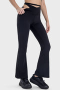 Tied Mid-Rise Waist Active Pants