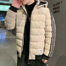 Parkas para hombre Abrigo de invierno con capucha y corte entallado 