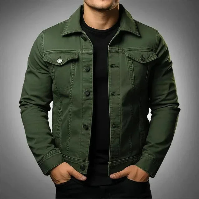 Men's Casual Loose Fit Denim Jacket