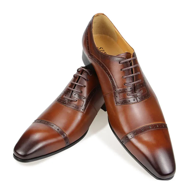 Men's Luxury Handmade Genuine Leather Oxford Shoes