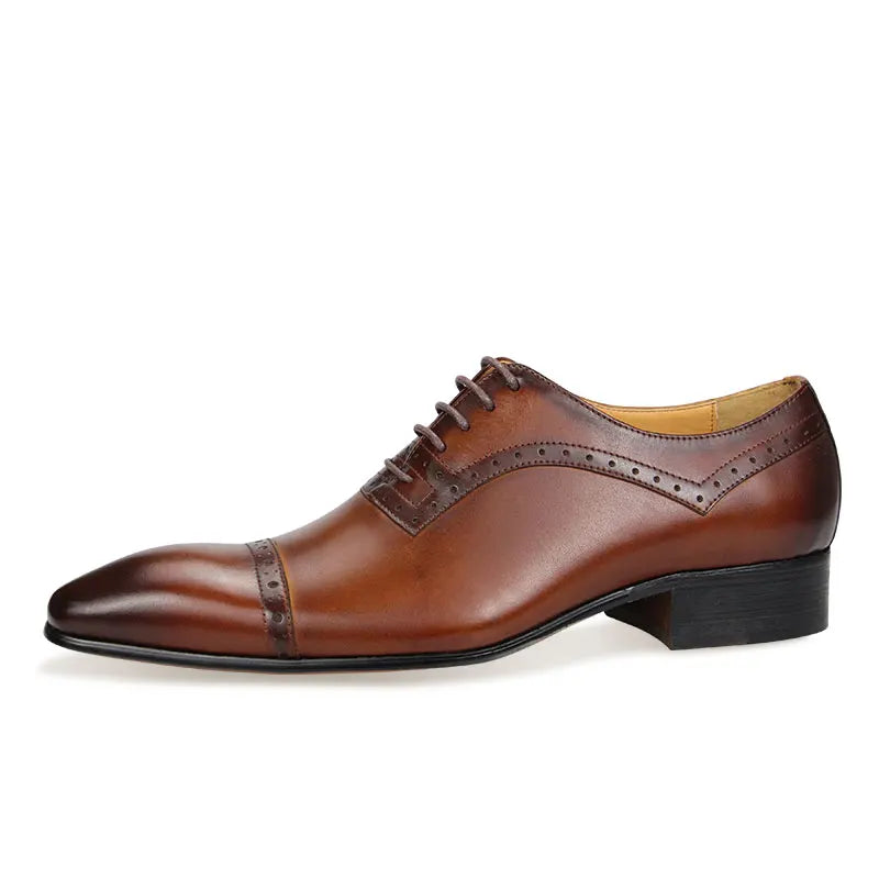 Men's Luxury Handmade Genuine Leather Oxford Shoes