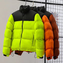 Manteau Parkas Patchwork Double Couleur d'Hiver pour Homme 