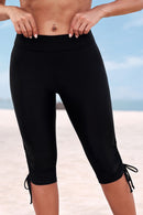 Short de bain froncé à cordon de serrage