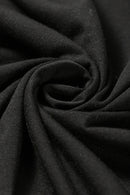 Robe à manches courtes crantée et nervurée