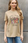 Simply Love Full Size READING IS DREAMING WITH YOUR EYES OPEN Graphic Cotton Tee