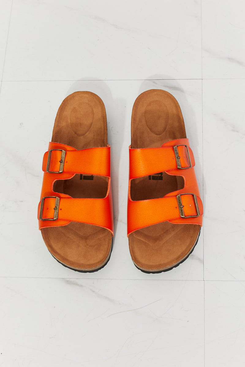 MMShoes Feeling Alive - Sandales à enfiler à double bande en orange