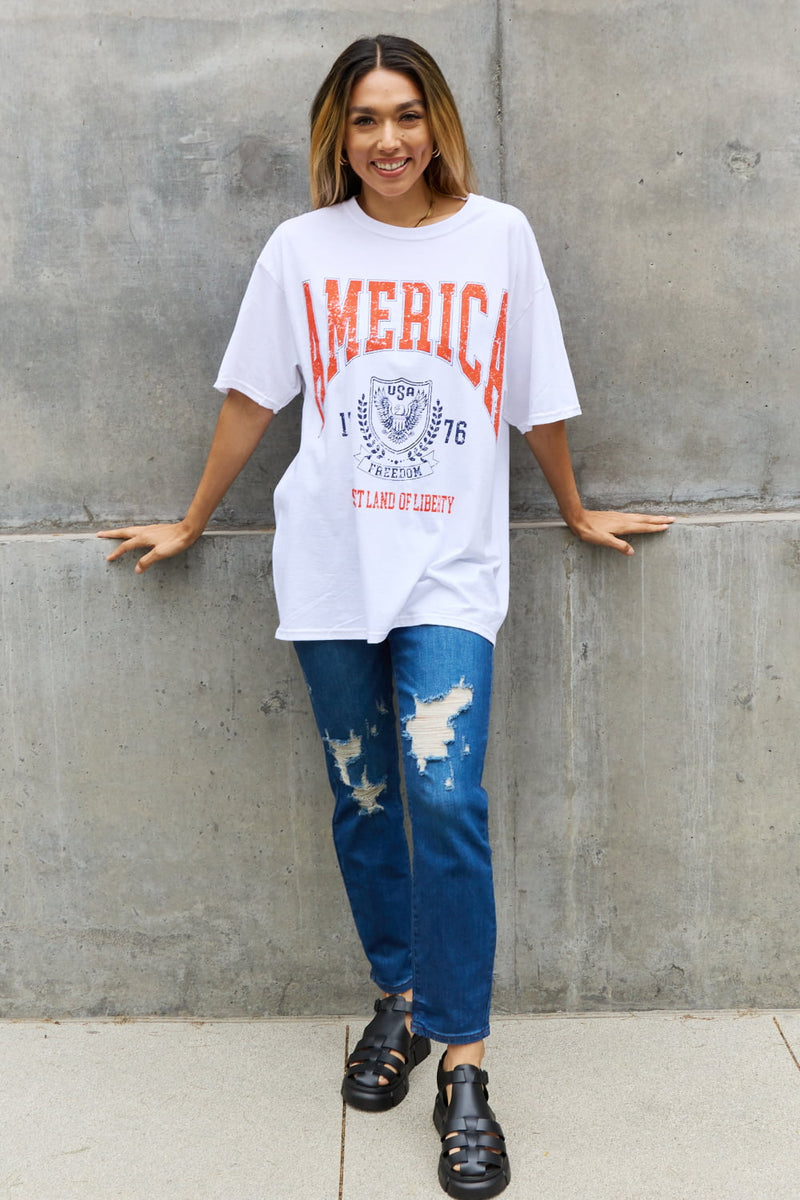 Sweet Claire "America:Sweet Land Of Liberty" Graphic T-Shirt