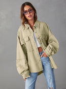 Veste à épaules tombantes et ourlet brut