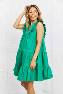 Vestido con volantes de tamaño completo para cita de juego de Hailey &amp; Co