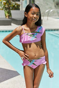 Marina West Swim Vacay Mode Two-Piece Swim Set in Carnation Pink