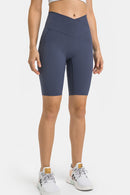 Short de cycliste taille haute avec poches