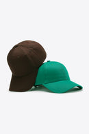 Casquette de baseball unie en coton ajustable