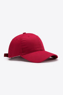 Casquette de baseball unie en coton ajustable