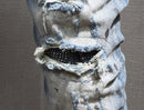 Jean déchiré bleu clair High Street Fashion pour hommes 