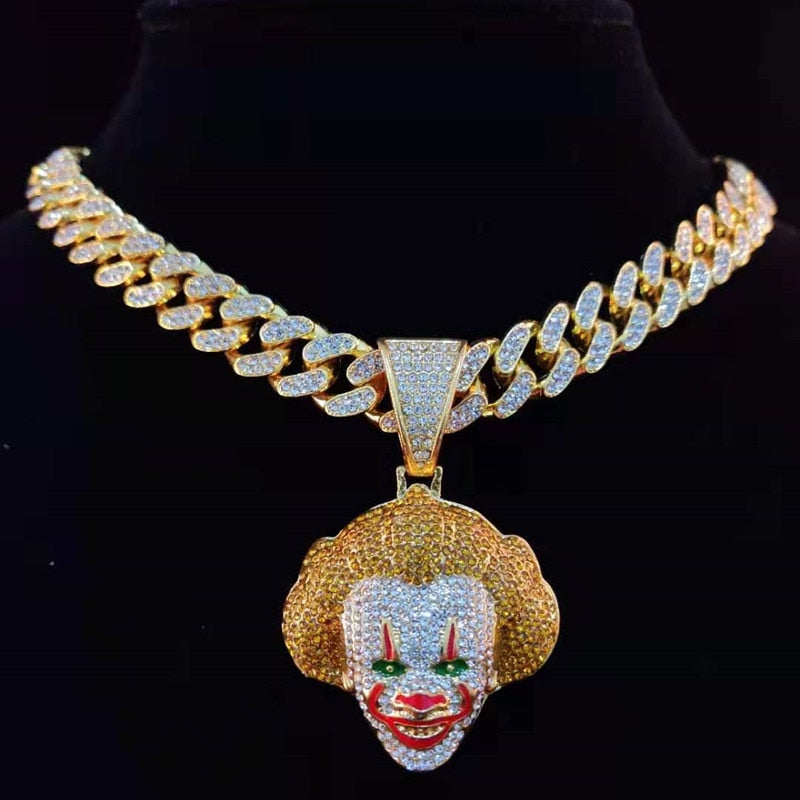 Clown Pendant Unisex Necklace
