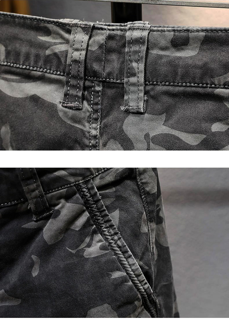 Pantalon Cargo Camouflage Streetwear Mode Homme 