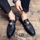 Mocasines Brogues de cuero hechos a mano con estilo para hombres