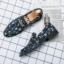 Mocassins plats respirants décontractés vintage pour hommes 