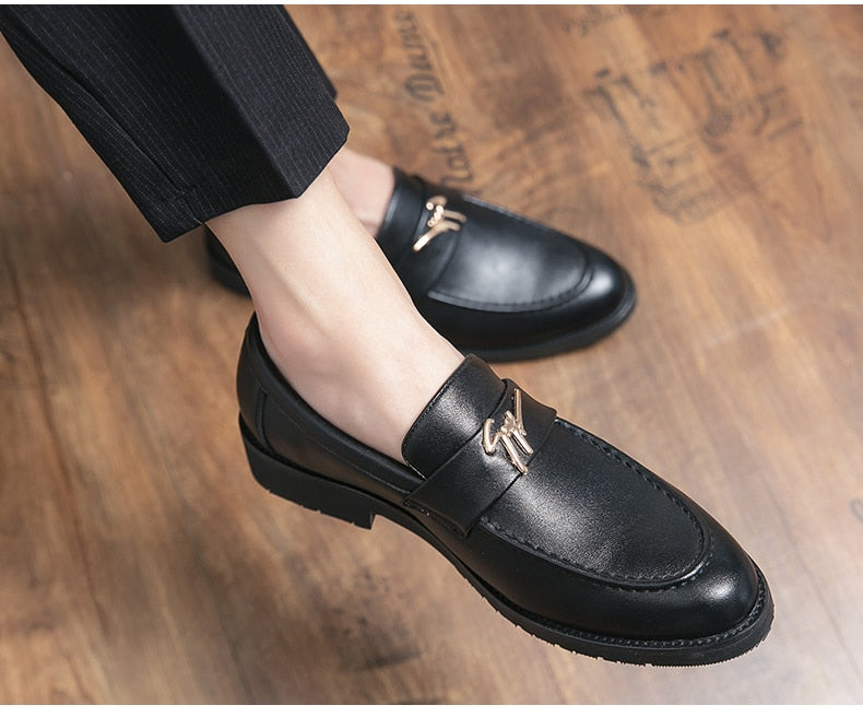 Men's Faux Leather Formal Wedding Loafers