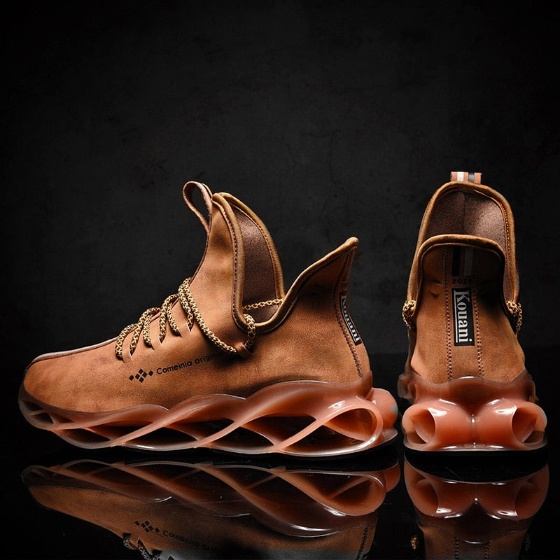 Zapatos deportivos impermeables antideslizantes de felpa para hombres