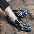 Mocassins bateau vintage à pampilles respirants pour hommes