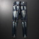 Jeans Streetwear Denim Punk Retro Distressed pour hommes