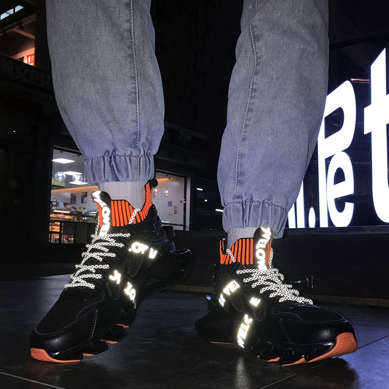 Men's Fashionista Blade Reflective Non-Slip Sneakers