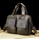 BULLCAPTAIN Sac porte-documents en cuir pour homme 