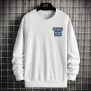 Top de cuello redondo de color sólido de otoño para hombre OEIN