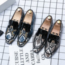 Mocassins bateau vintage à pampilles respirants pour hommes