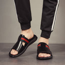 Sandalias de playa para exteriores de cuero genuino para hombres