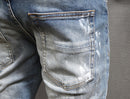 Jean déchiré bleu clair High Street Fashion pour hommes 