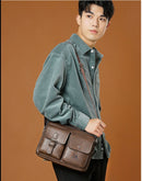 WEIXER Porte-documents en cuir PU pour homme 25,4 cm