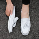 Mocasines sin espalda clásicos de cuero PU casual para hombres