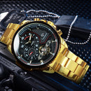 FORSINING Montre mécanique de luxe à tourbillon pour homme