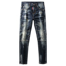 Jeans Streetwear Denim Punk Retro Distressed pour hommes