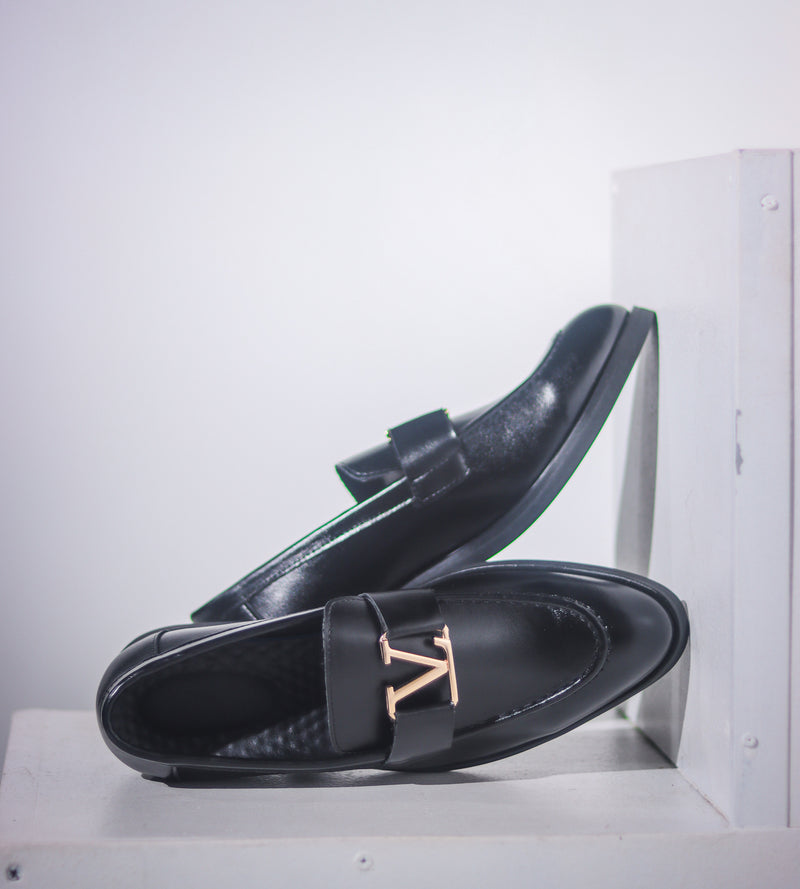 Chaussures en similicuir italien vintage pour hommes 