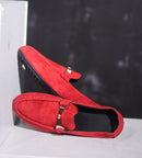 Mocasines de cuero sin cordones de diseñador para hombre