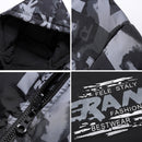 Parka d'hiver matelassée à capuche camouflage pour homme