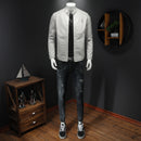 PHO Veste légère en similicuir pour homme 