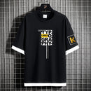 Camiseta clásica informal de cadera para hombre TYPO