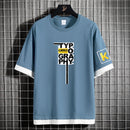 Camiseta clásica informal de cadera para hombre TYPO