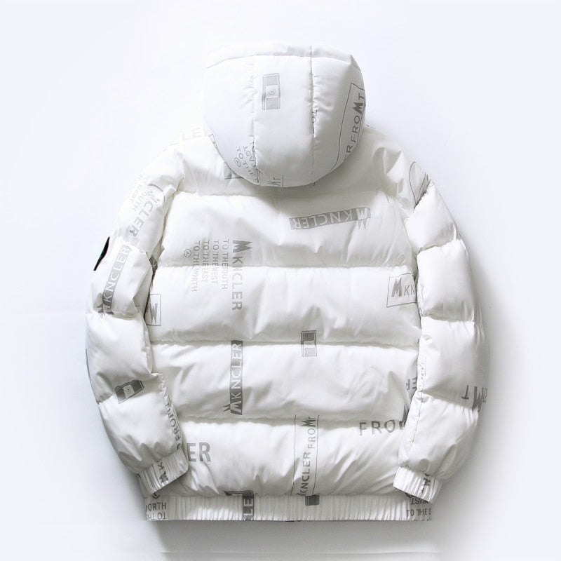 Men's Cotton-Padded Waterproof Puffer Jacket