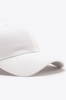 Casquette de baseball unie en coton ajustable