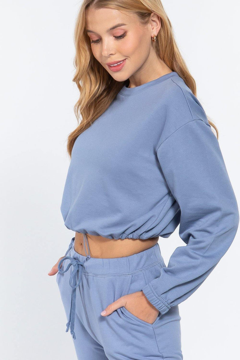 Adjustable Waist French Terry Top - AM APPAREL